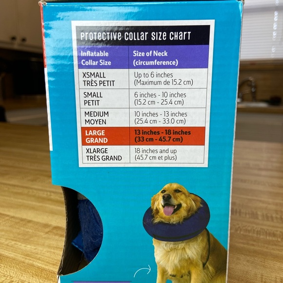 Calm Paws premium inflatable protective collar size large neck 13-18” - Picture 2 of 4